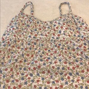 Speghetti strap floral top